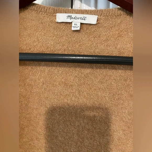 Madewell Cream and Tan Wool Cardigan - Size xl - Picture 6 of 16